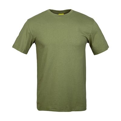 100% Cotton T-Shirt in Army Green