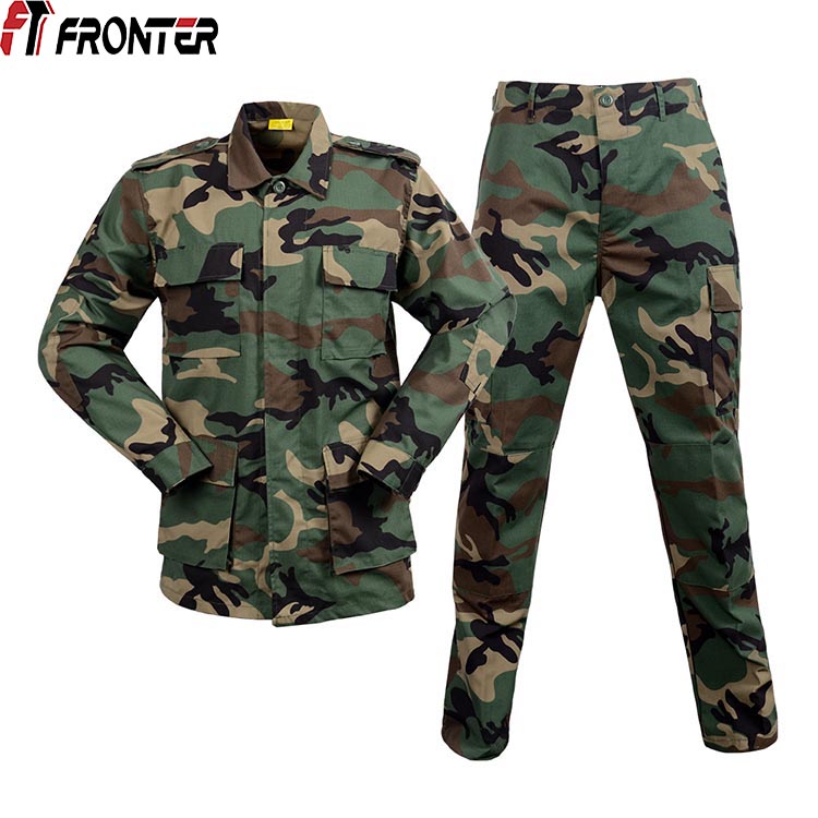 Polyester Army BDU ເຄື່ອງແບບ Camouflage