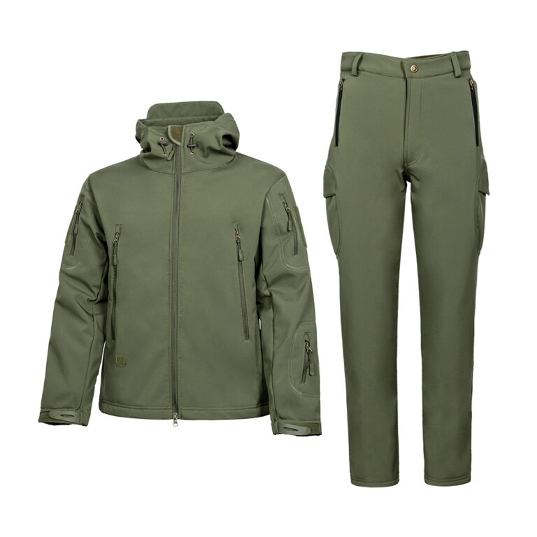 Army Green Soft Shell Suit дихаюча двостороння блискавка