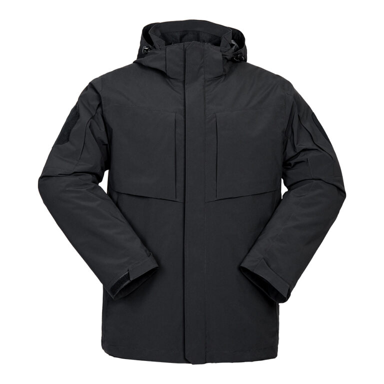 Black 3 in 1 Tactical Cotton Clothes Militar Jacket