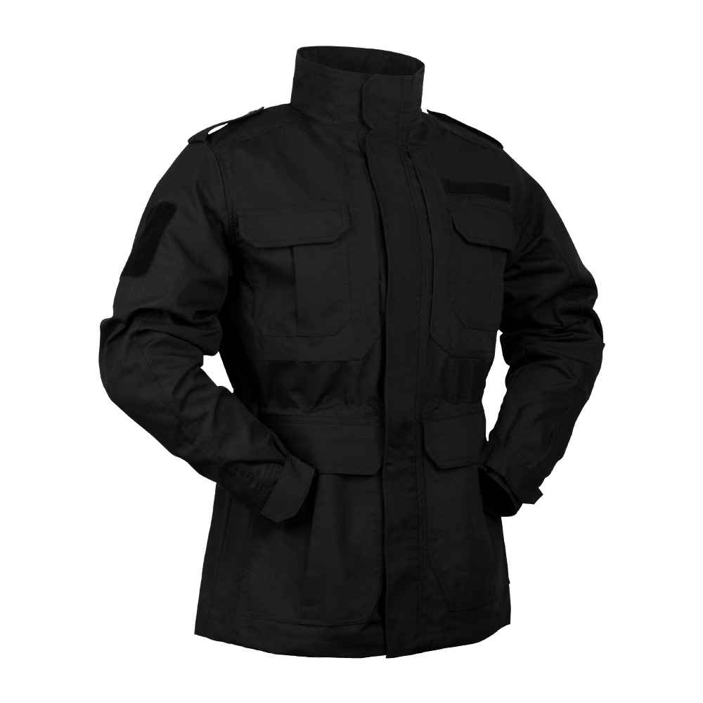 Black Outdoor Military Jacket