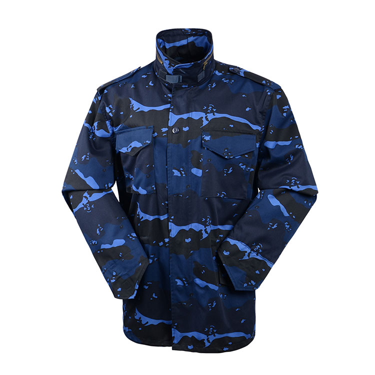Fjouwer kleur ocean Nylon / Cotton M65 Jacket