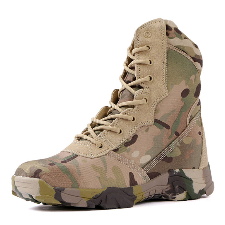 High-Top Camouflage Militærstøvler