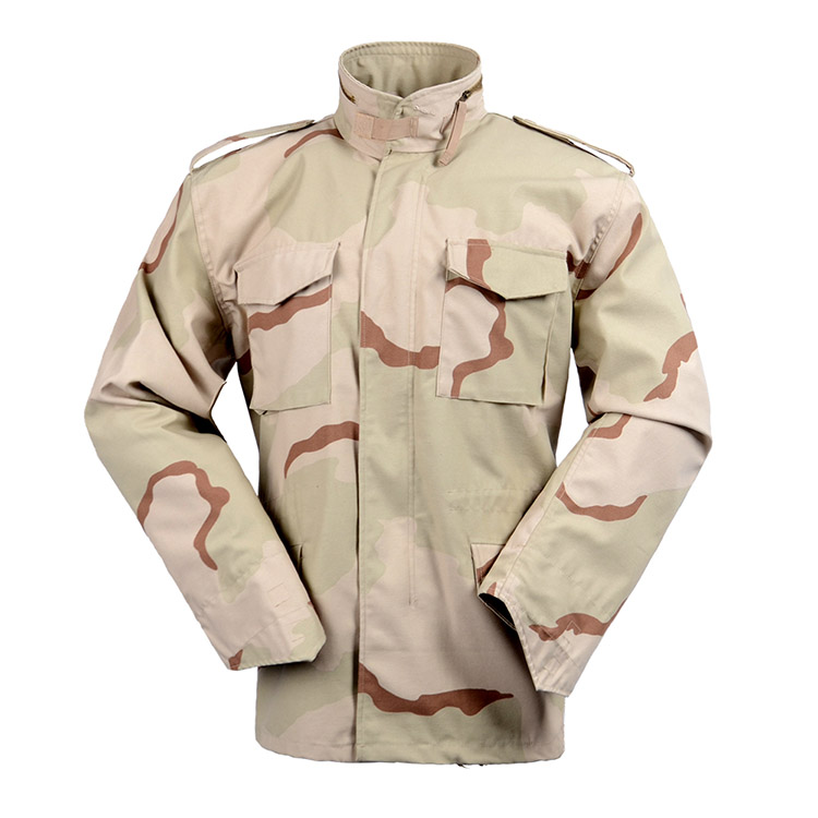 Áo khoác dã chiến M65 ngụy trang sa mạc bằng vải cotton|Cotton Tricolor