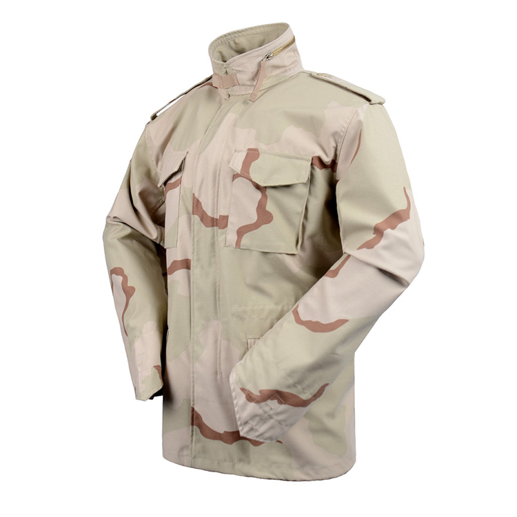 Nylon|Cotton Tricolor desert Camouflage M65 Field Jacket