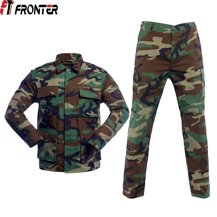 Polyester Army BDU Camouflage Uniform-Whakaritea
