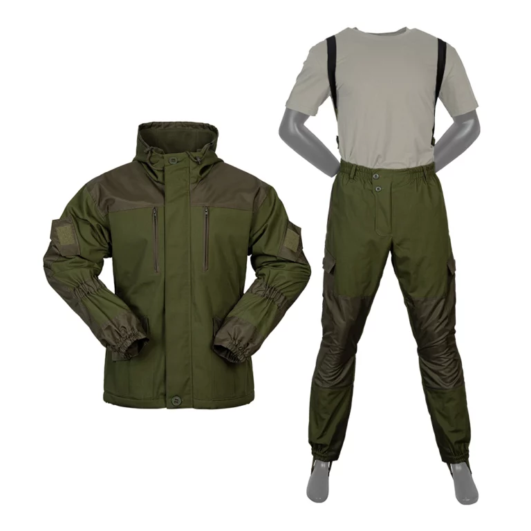 Army Green Gorka Suits Mountain Wind-Shelter Suit