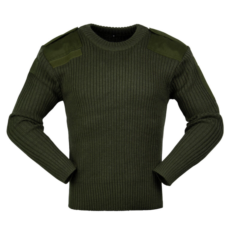 Durable Military Wool Sweater with Precision Manufacturing