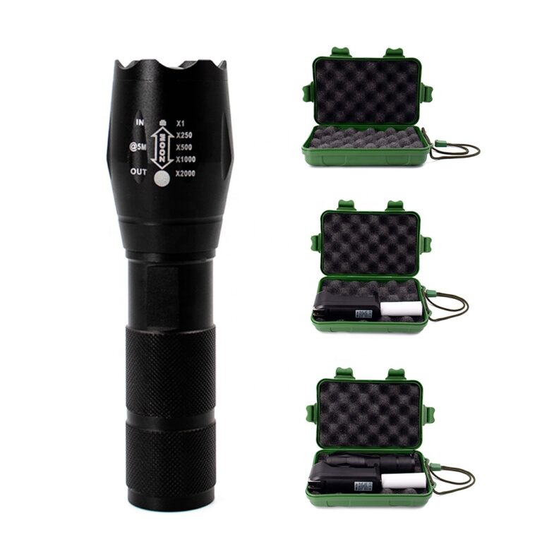 GS-9455 Tactical LED Flashlight | High Lumens, Rechargeable, Aluminum Alloy