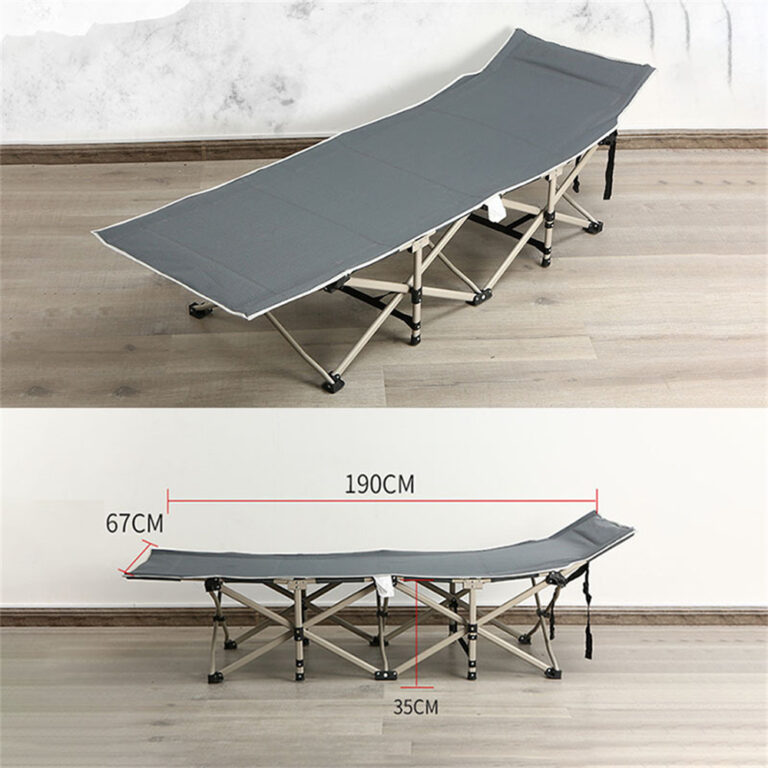 Hordozható ultrakönnyű kemping kiságy – kompakt összecsukható tábori ágy