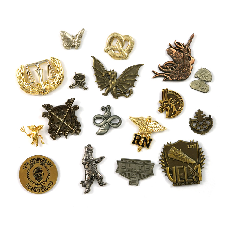 Grousshandel Benotzerdefinéiert Designer Mark Metal Logo Badge | Baseball Trading Hut Pins