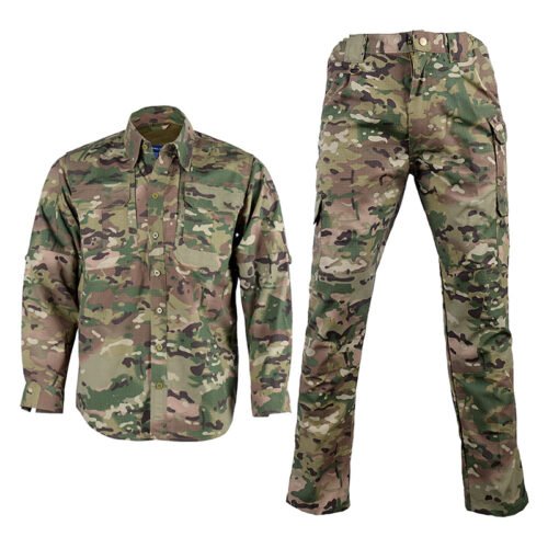CP camouflage camo uniform set with long sleeve shirt and matching pants