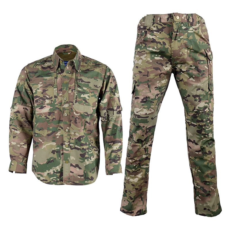 CP camouflage camo uniform set with long sleeve shirt and matching pants