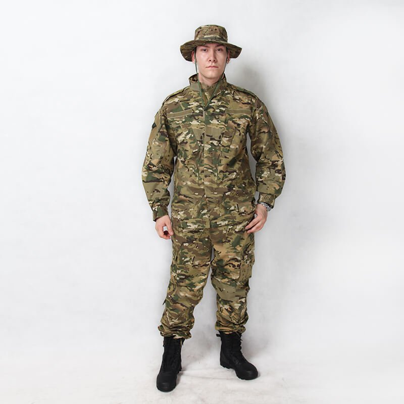 ACU Generation 2 camouflage combat uniform front view, tactical military clothing supplier