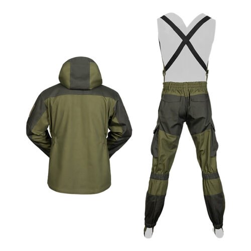 Gorka Suit in olive green, full outdoor uniform set with jacket and pants, built for tough conditions.