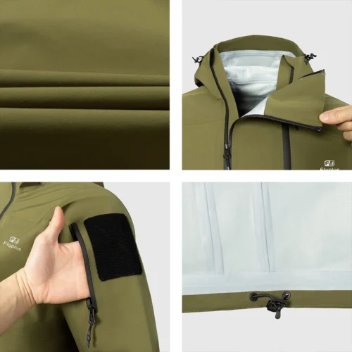 Wholesale Hardshell Jacket – Men’s Waterproof Outdoor Spring & Autumn Coat - Image 5