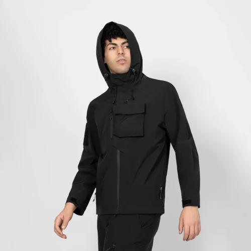 Wholesale Hardshell Jacket – Men’s Waterproof Outdoor Spring & Autumn Hooded Coat - Image 2