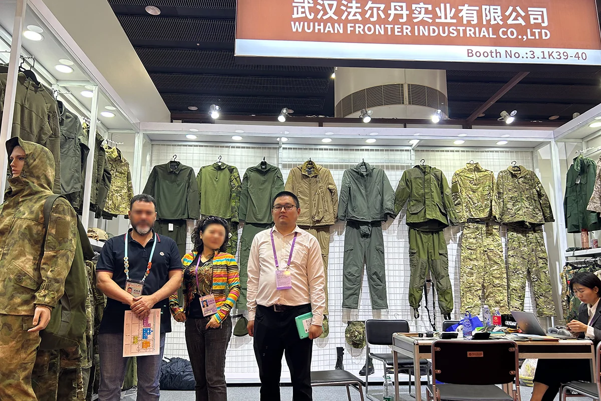 WHFronter team and clients at the 2023 Canton Fair booth, strengthening global business partnerships