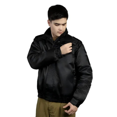 Black Tactical Jacket – 3-in-1 Detachable Cotton Liner Military Duty Coat - Image 2