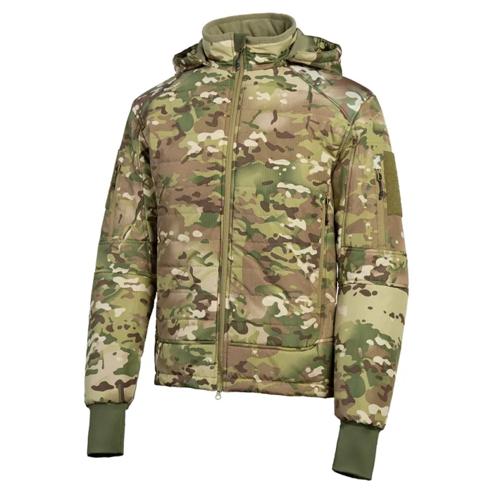 Men’s CP camo tactical winter jacket with ripstop shell and thermal lining. Waterproof, wind-resistant, and perfect for cold outdoor operations.
