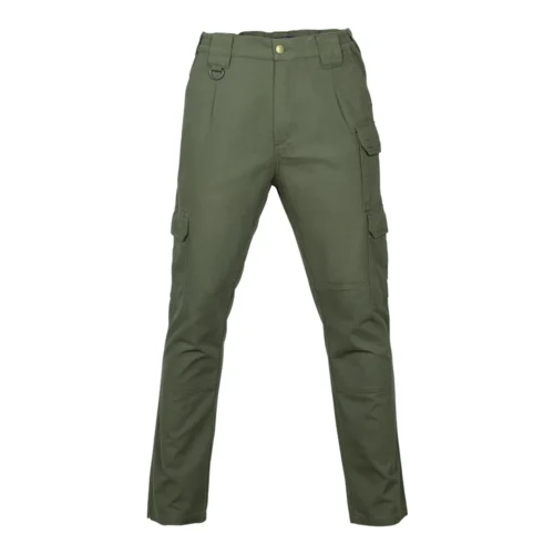Front view of army green tactical casual pants featuring a clean design, comfortable fit, and functional pockets suitable for daily wear and outdoor work.