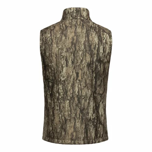 Side profile of hunting vest showing flexible fit and streamlined design, ideal for active movement during hunting and outdoor operations.