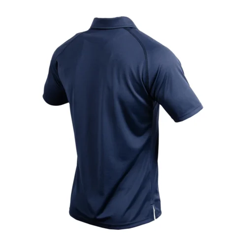 Tactical Polo Shirt shown in navy back view featuring clean back construction and breathable fabric structure for duty wear.