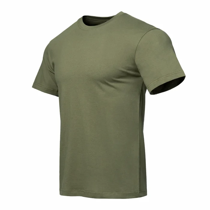 Tactical T Shirt – Army Green Front View | Military Training Apparel