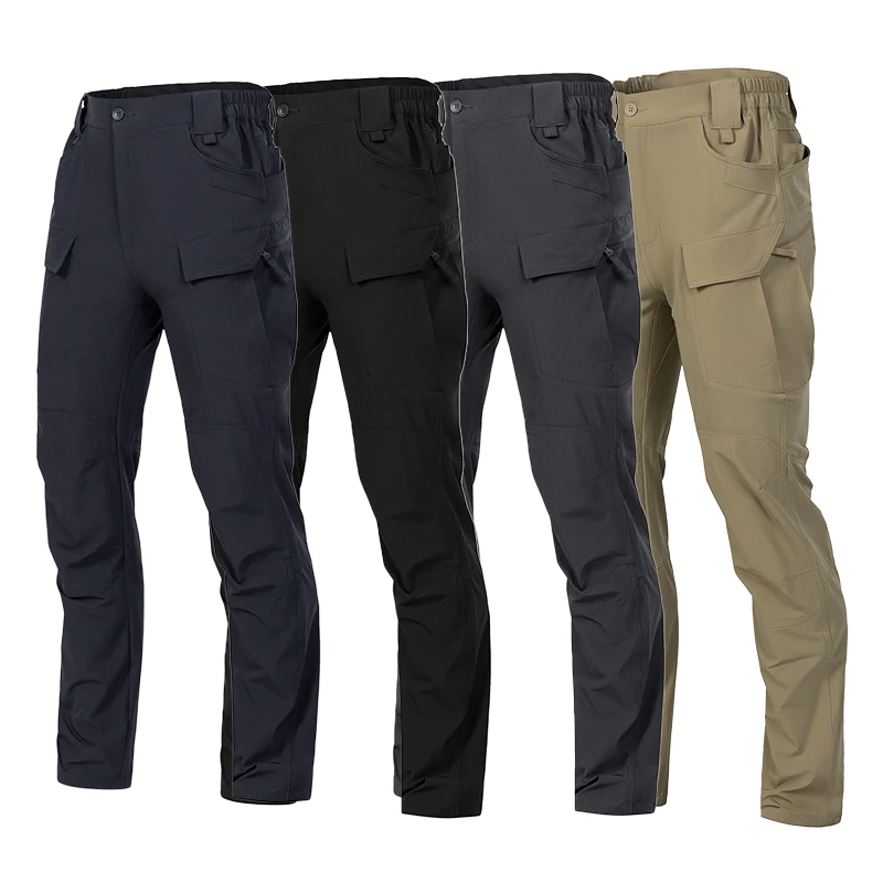 Tactical Cargo Pants Color Options – Black Grey Navy Khaki