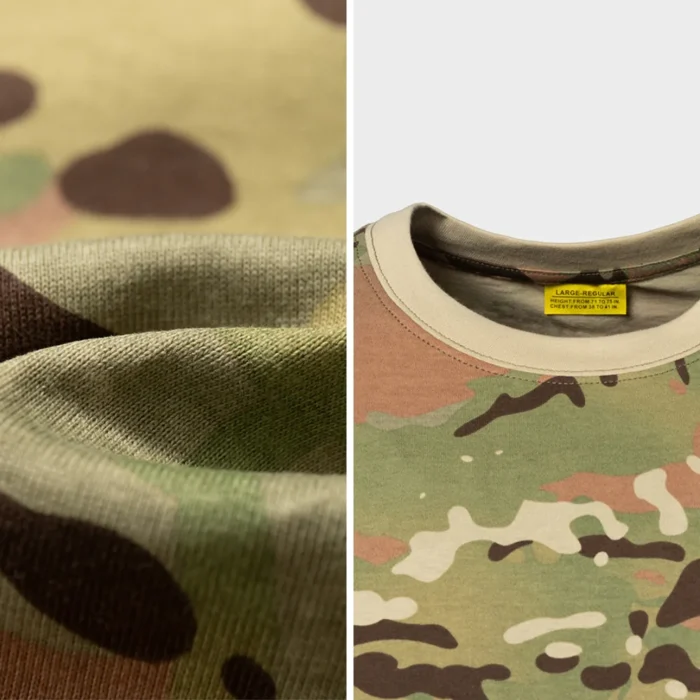 Tactical T Shirt Fabric Detail | Breathable Military T-Shirt Material