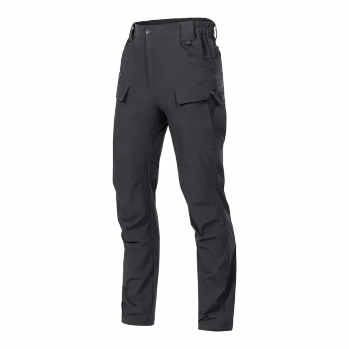 Tactical Cargo Pants Grey – Front and Side View