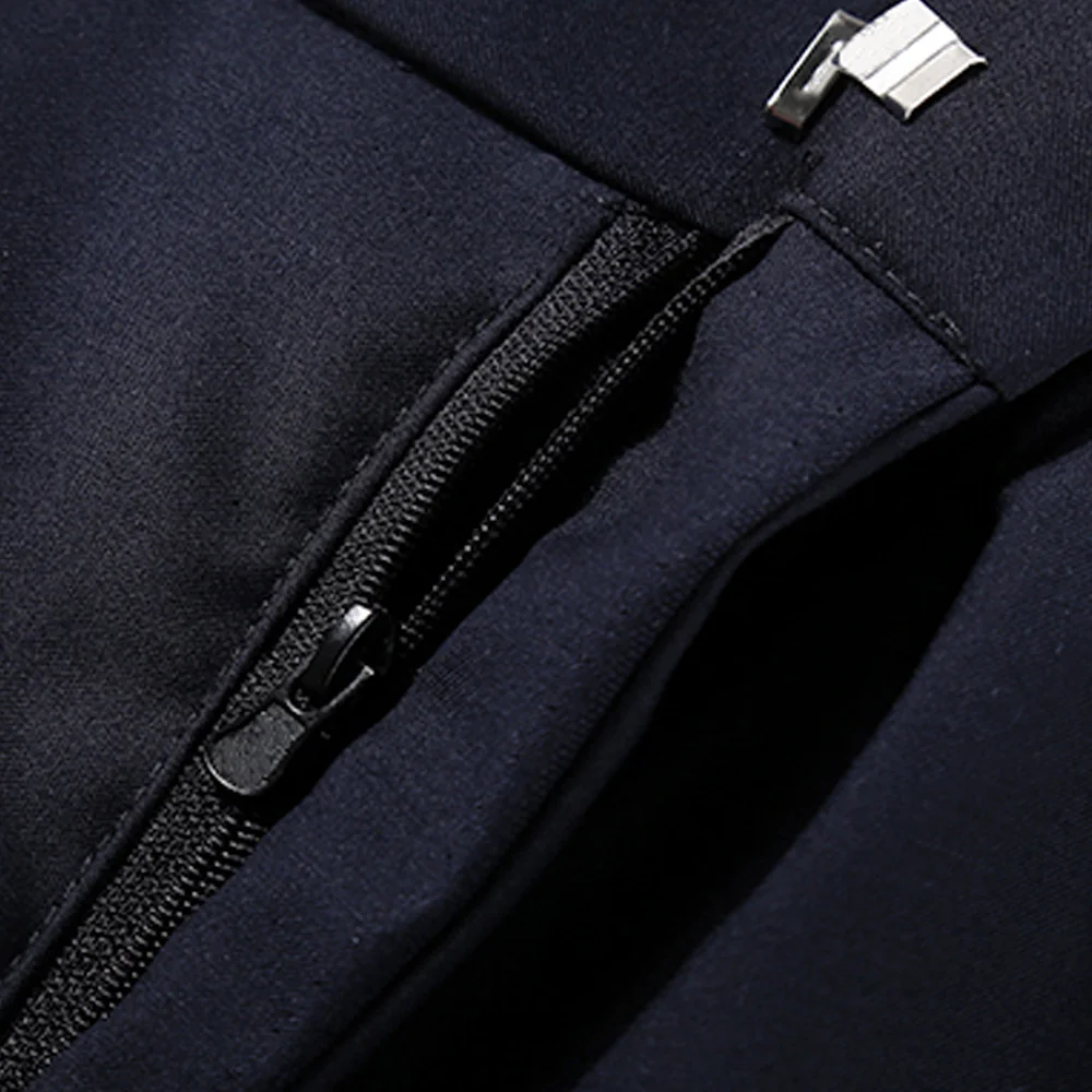 Close-up of zipper opening and seam construction on a formal duty uniform. Supports OEM customization for zipper type, seam finishing, and durability requirements for program supply.